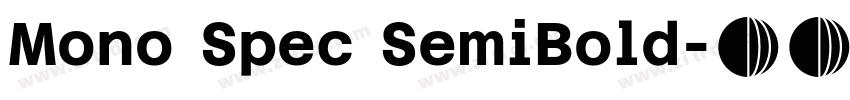 Mono Spec SemiBold字体转换